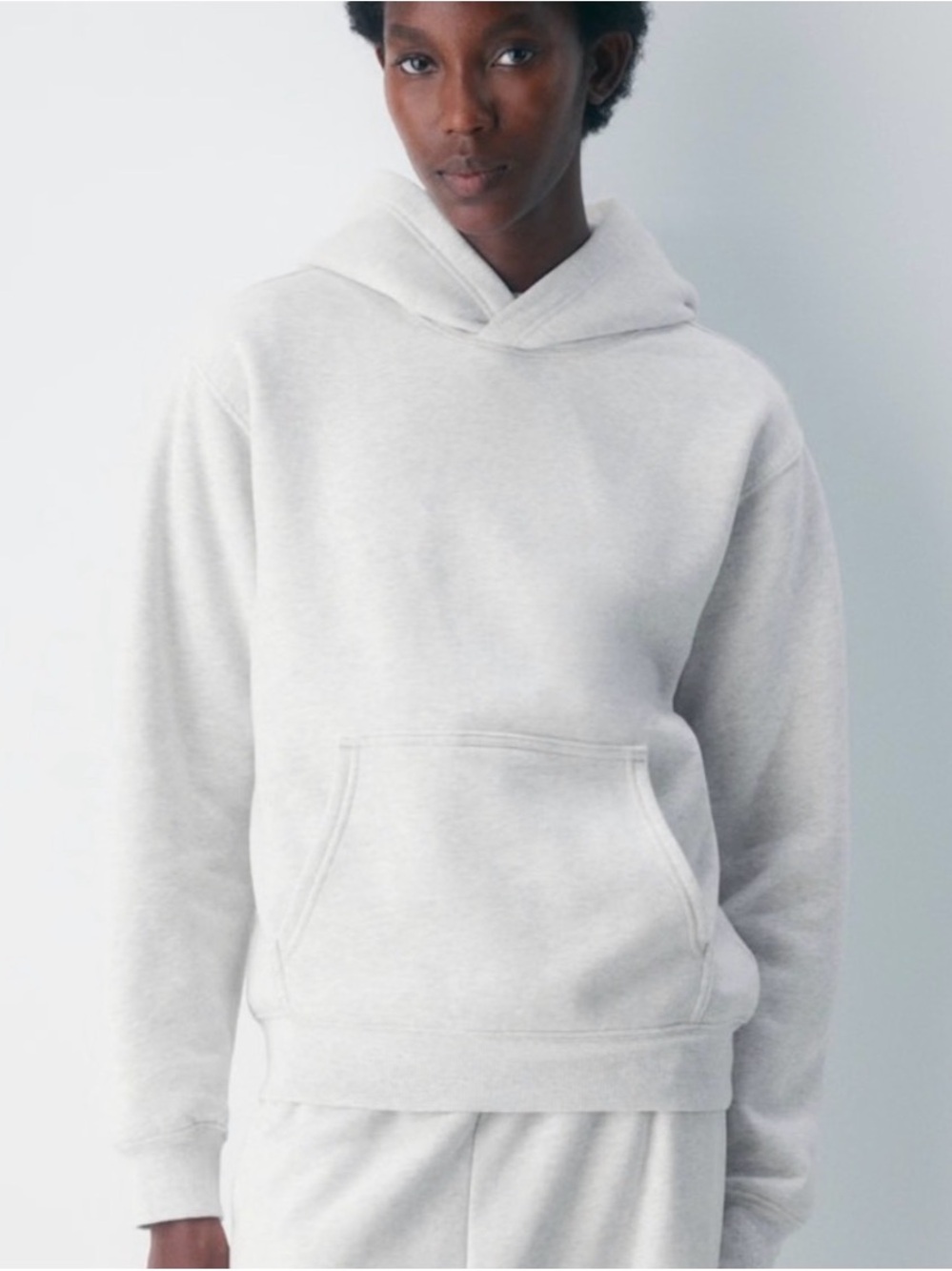 Aritzia Sweat Set- Heather White